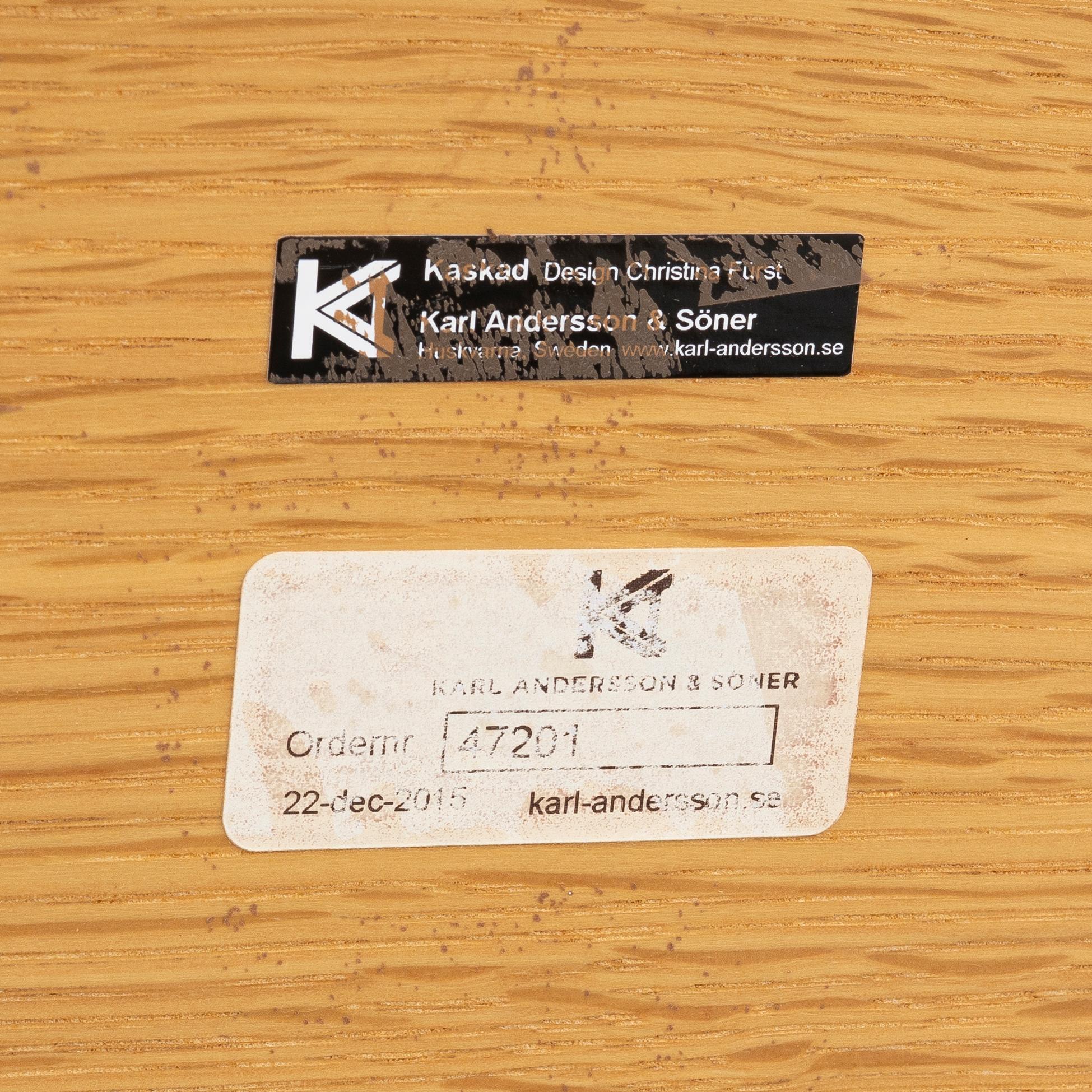 Christina Fürst, coffee table, "Kaskad", Karl Andersson, late 20th century.