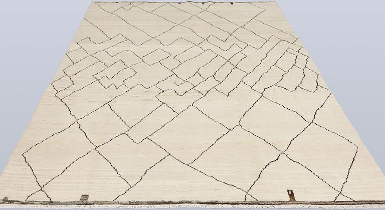 A Moroccan carpet, 293 x 186 cm.