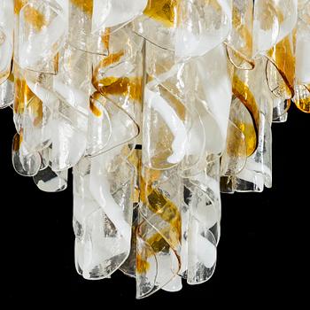 An Italian Murano glass ceiling lamp, 1960/70's.