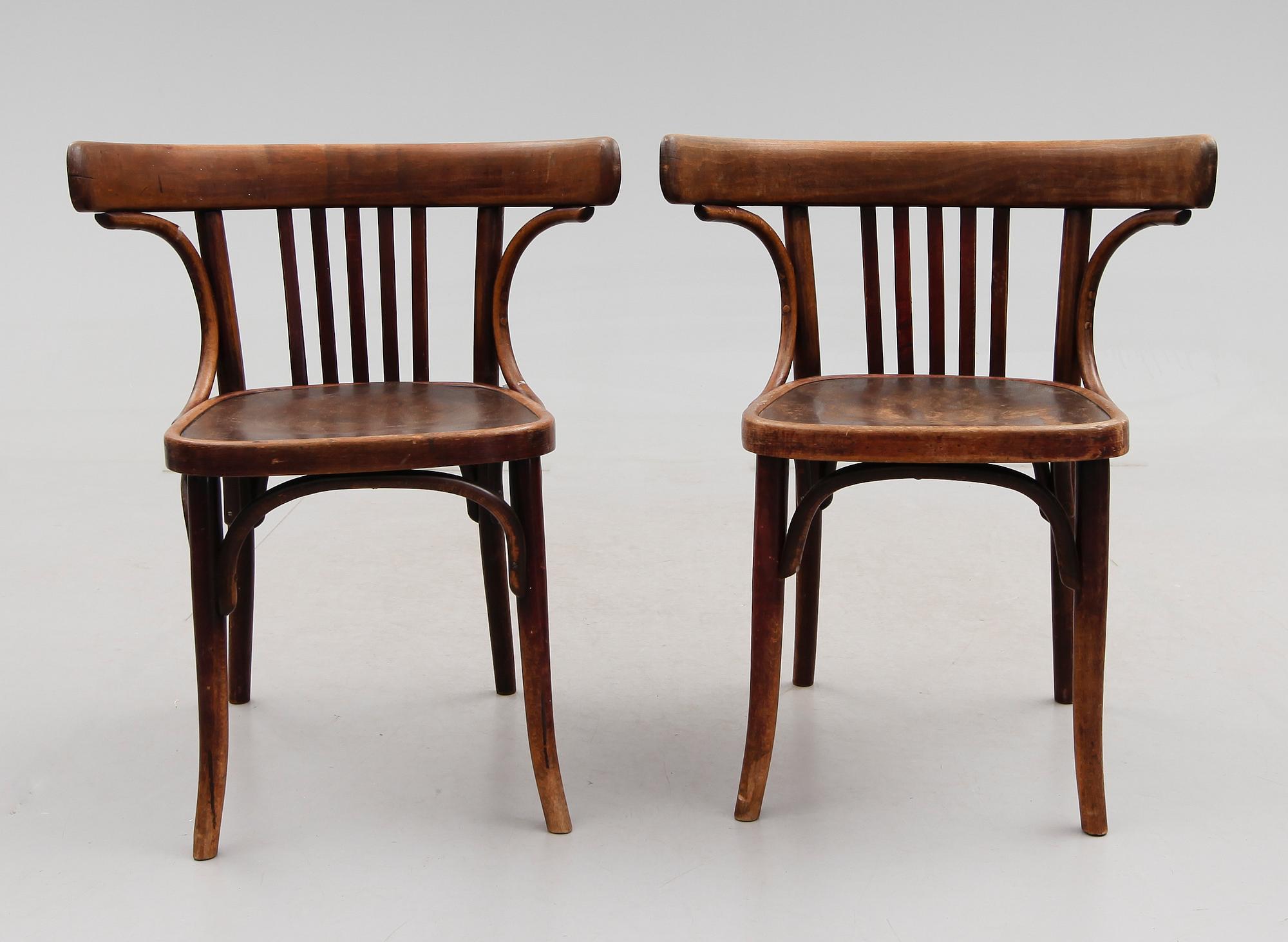 KARMSTOLAR, 2 st, Kohn, 1900-talets början.