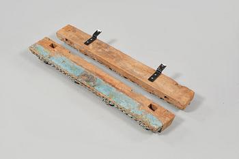 DEKORELEMENT, tvådelat, 1800-tal.