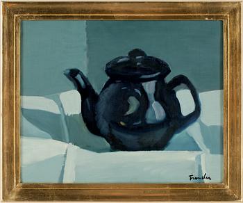 HELGE FRENDER, olja på duk, sigenrad.