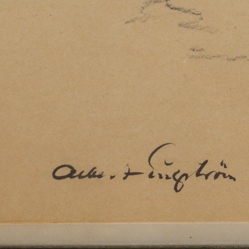 ALBERT ENGSTRÖM, tusch signerad.