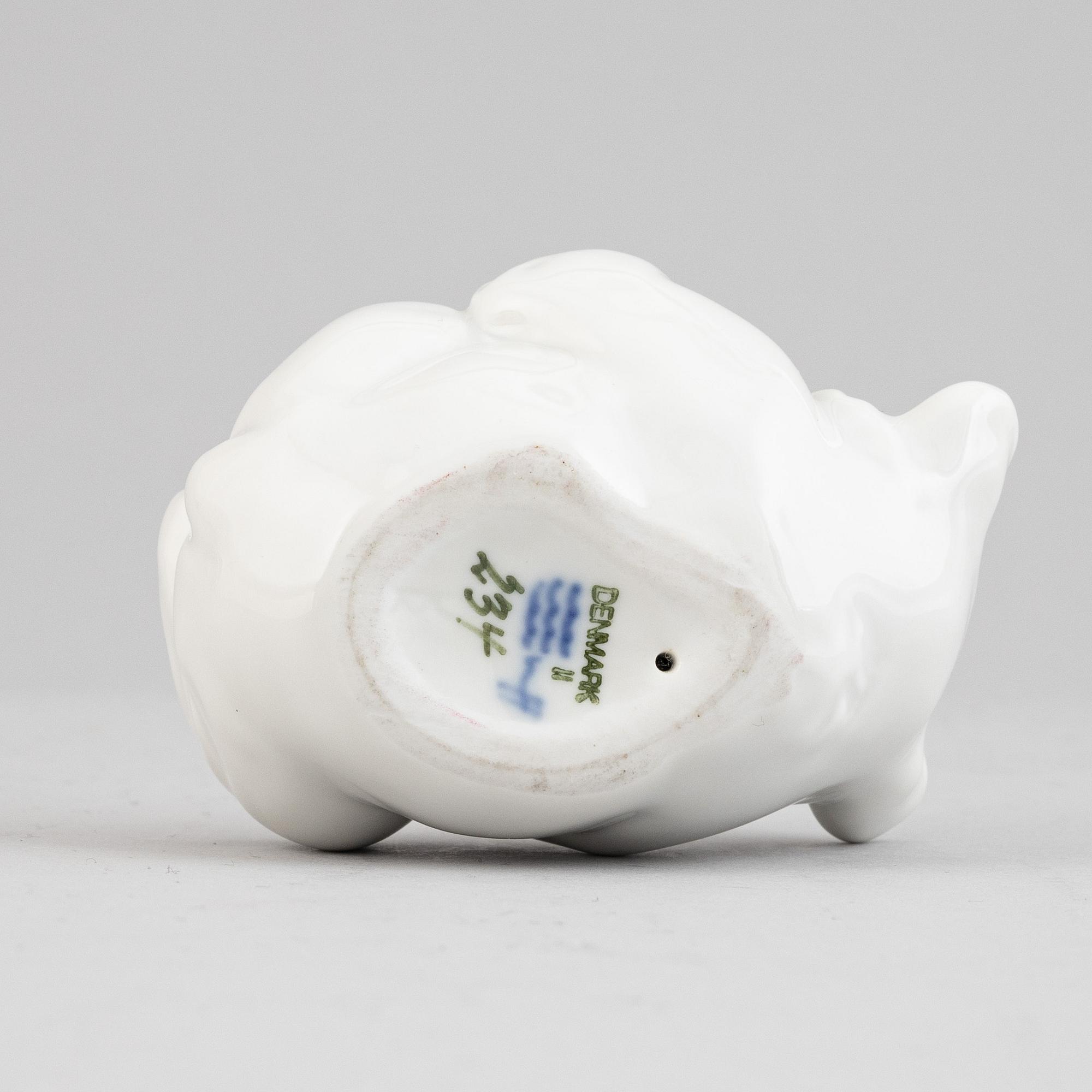 Two porcelain figurines from Royal Copenhagen.