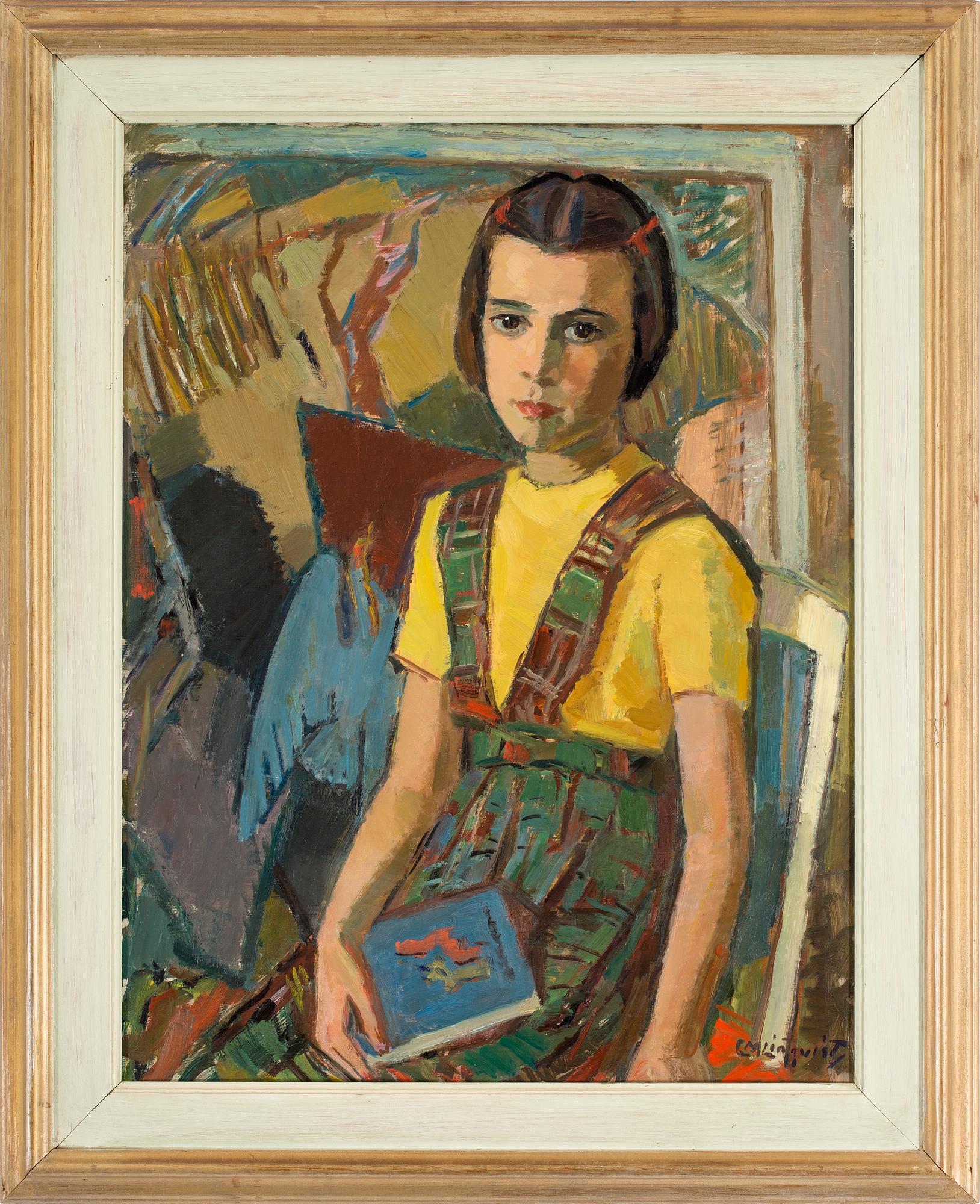 CARL MAGNUS LINDQVIST, olja på pannå, signerad.