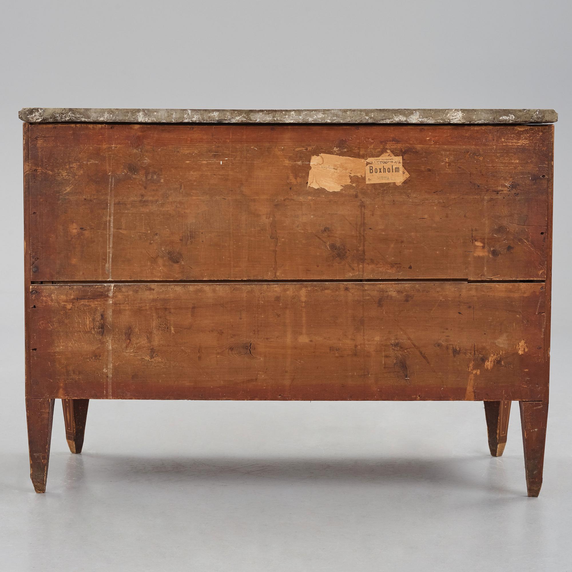 Byrå, tillskriven Nils Petter Stenström (mästare i Stockholm 1781-1790), Gustaviansk.