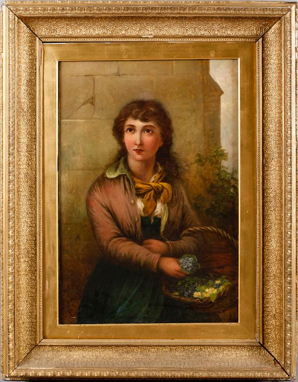 OKÄND KONSTNÄR, olja på duk, signerad Farner, England, 1800-tal.