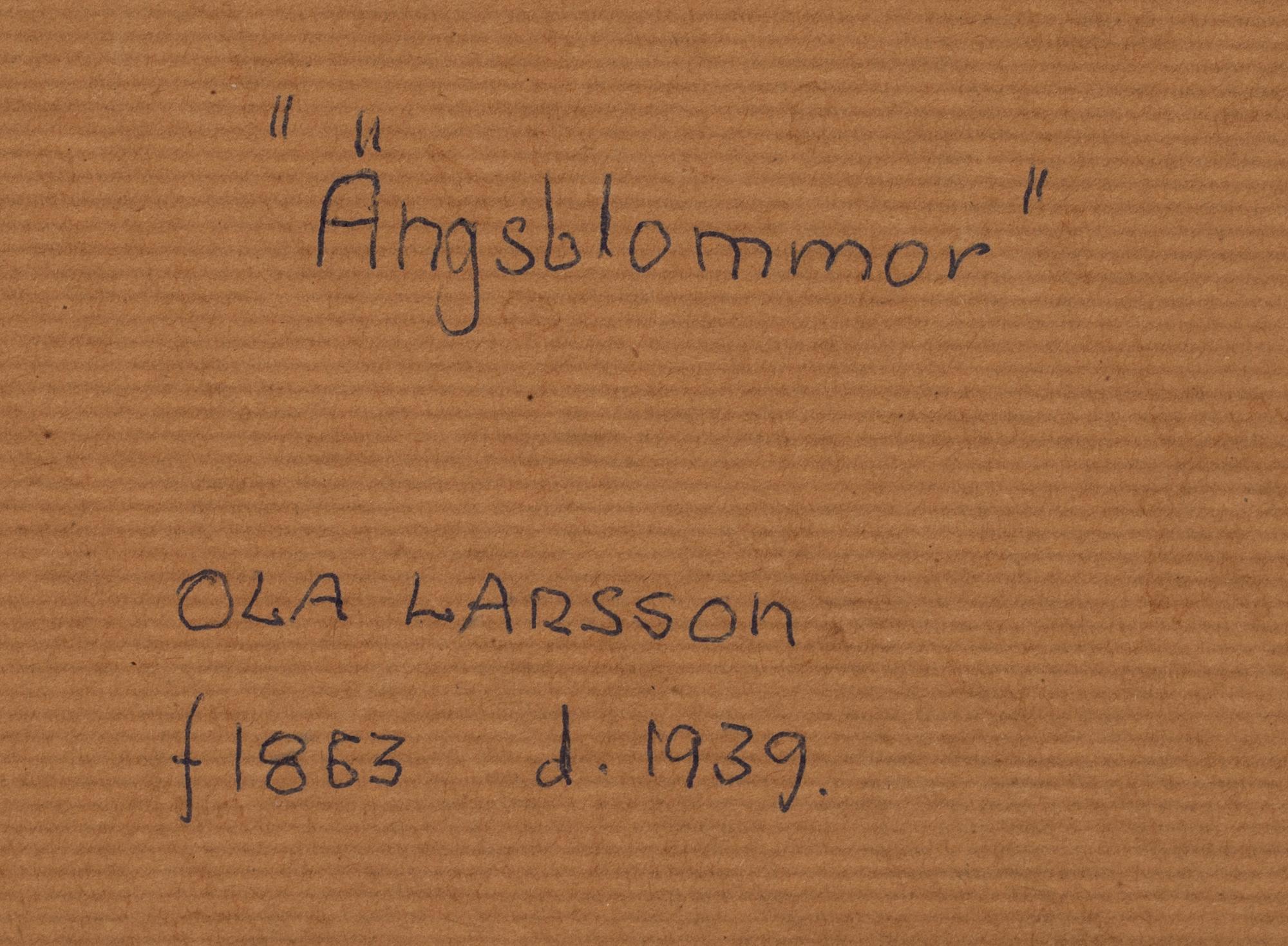 OLA LARSSON, tillskriven, olja på pannå.