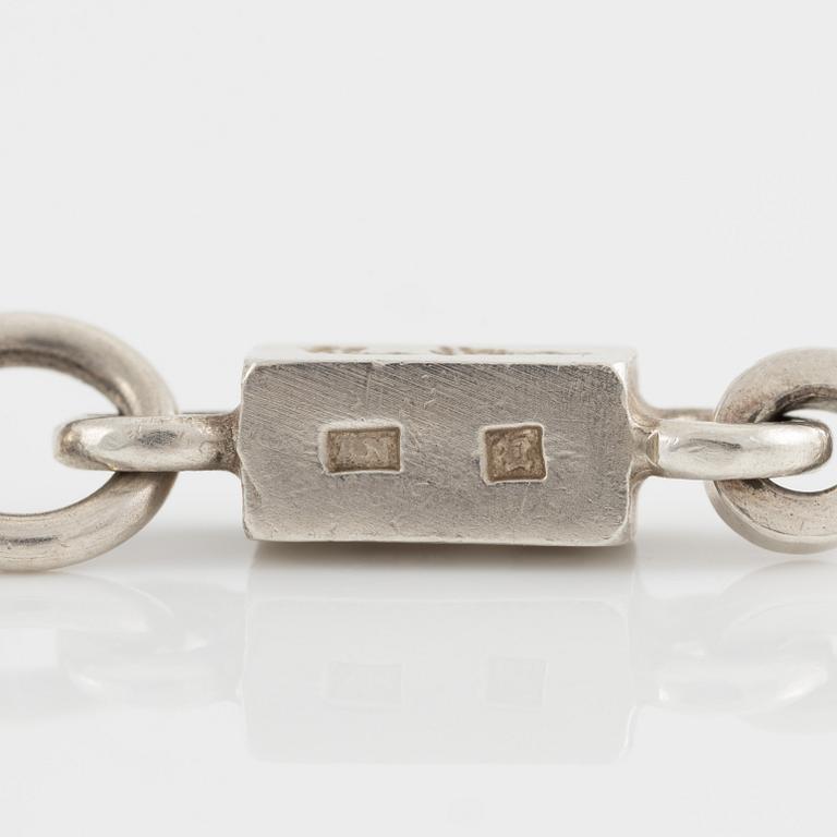 Wiwen Nilsson, bracelet, sterling silver, Lund 1972.