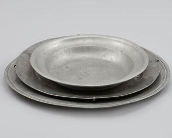 FAT, 3 st, tenn, 1700-tal samt 1700/1800-tal.