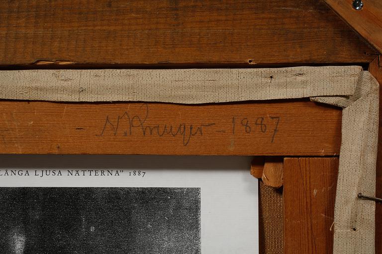 NILS KREUGER, olja på duk, signerad och daterad 1887.