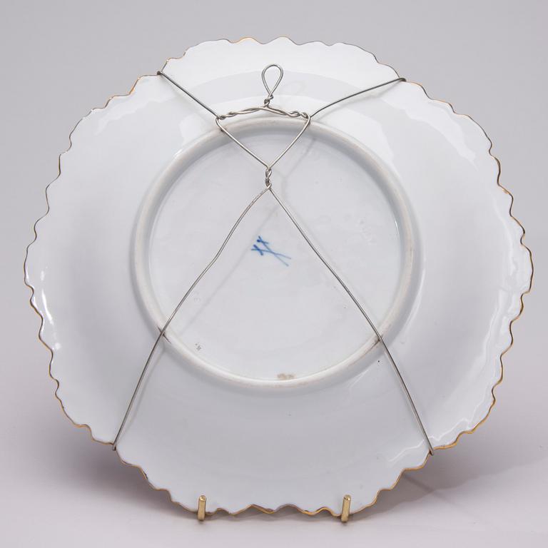 TALLRIK, porslin, Meissen, 1900-talets första hälft.