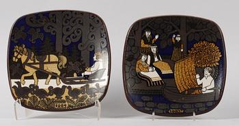 JULTALLRIKAR, porslin, Arabia, 1977-1986.Design R. Usikkinen.