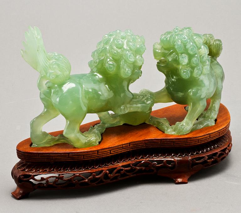 FIGURIN, jade, Kina. 1900-tal.