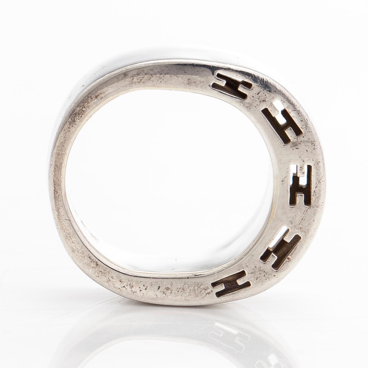 Hermès, ring, "Clarte", sterlingsilver.