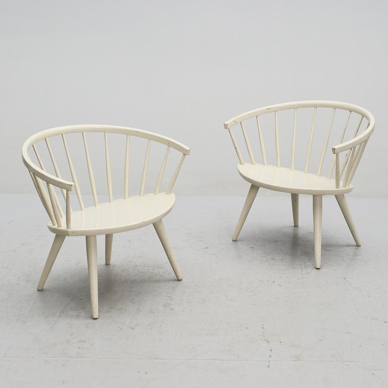 FÅTÖLJER, ett par, "Arka", Yngve Ekström, 1900-talets andra hälft.