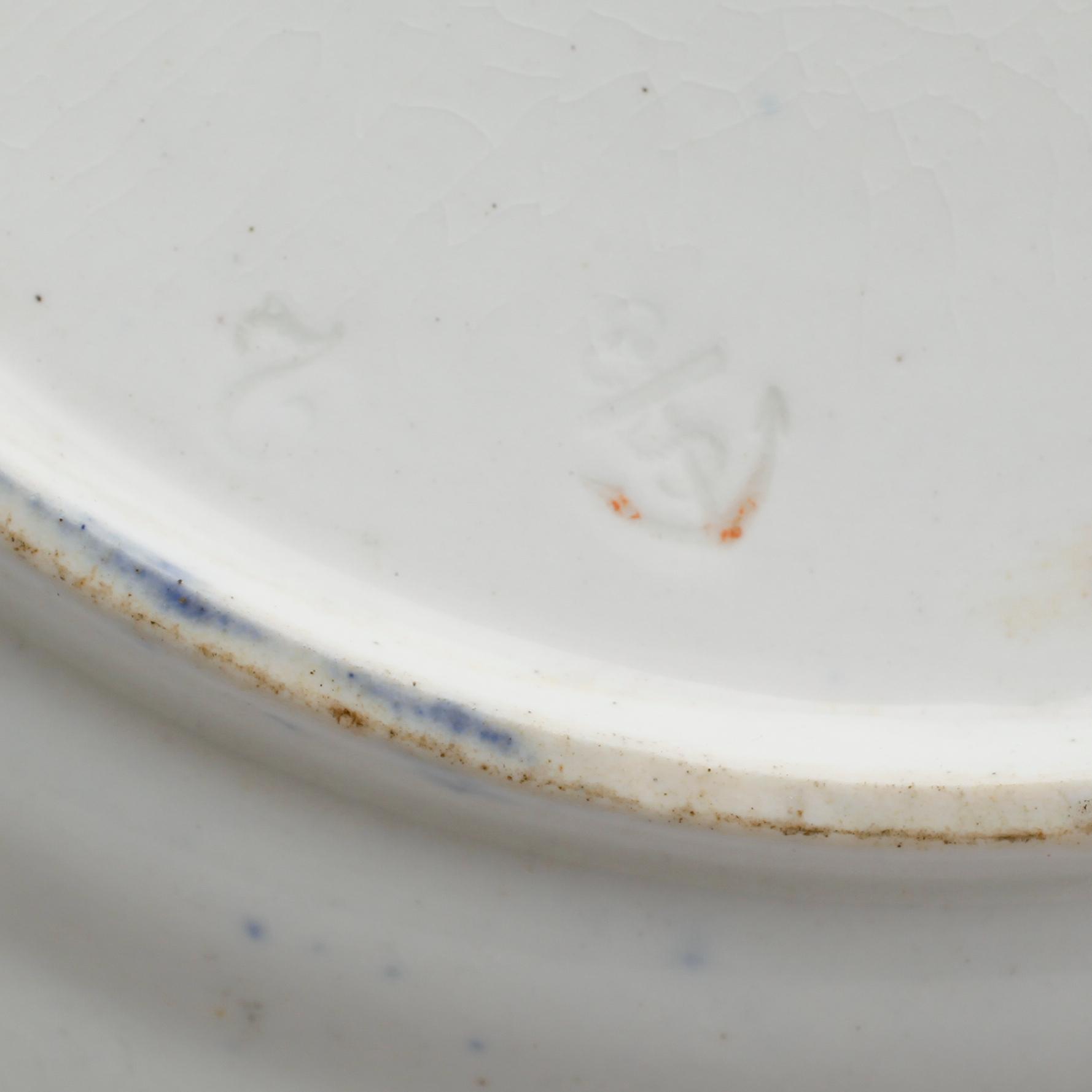 TALLRIKAR, 3 st, Davenport, 1800-talets första hälft.