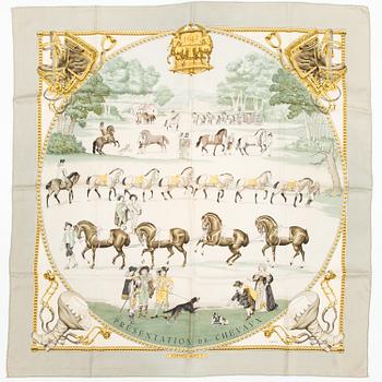 Hermès, 'Présentation de chevaux', scarf.