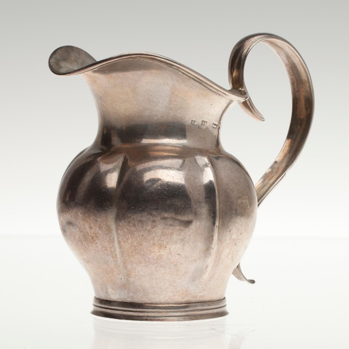 PARTI SILVER, 6 delar. 1816 - ca 1900. Vikt 674 g.