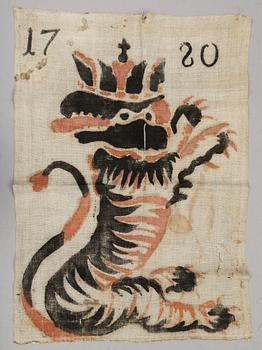 VARGLAPP, linne, daterad 1780.