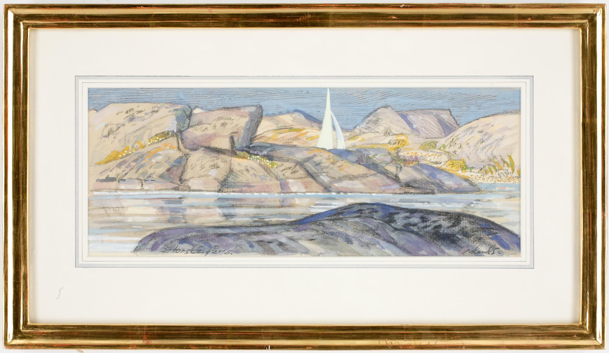 ROLAND SVENSSON, akvarell, sign.
