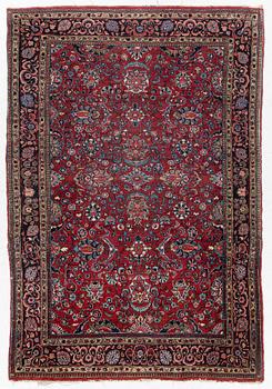 A Kashan rug, c. 208 x 138 cm.