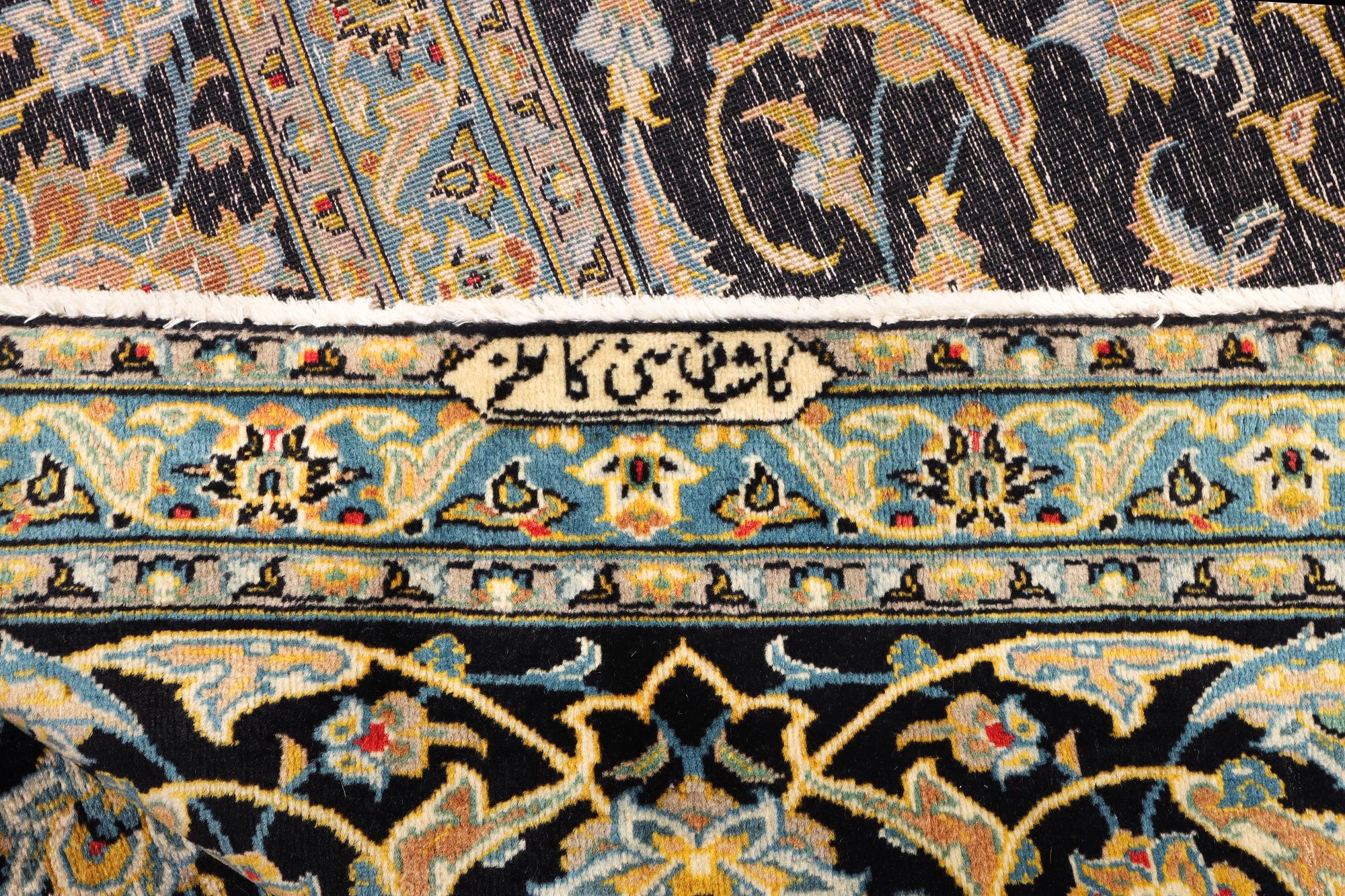 A Keshan carpet, c. 381 x 292 cm.