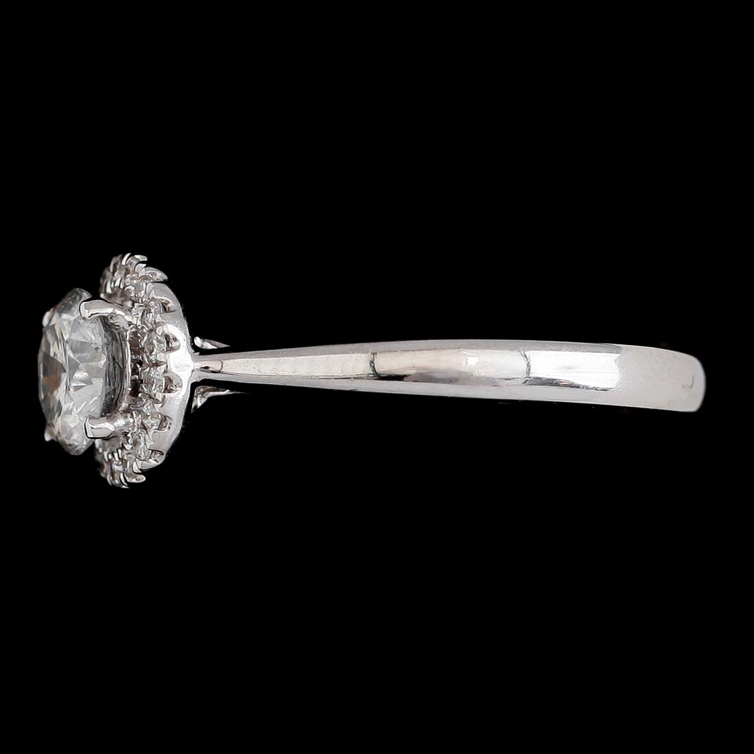 RING, 18 k vitguld, briljantslipade diamanter tot ca 0.86 ct.