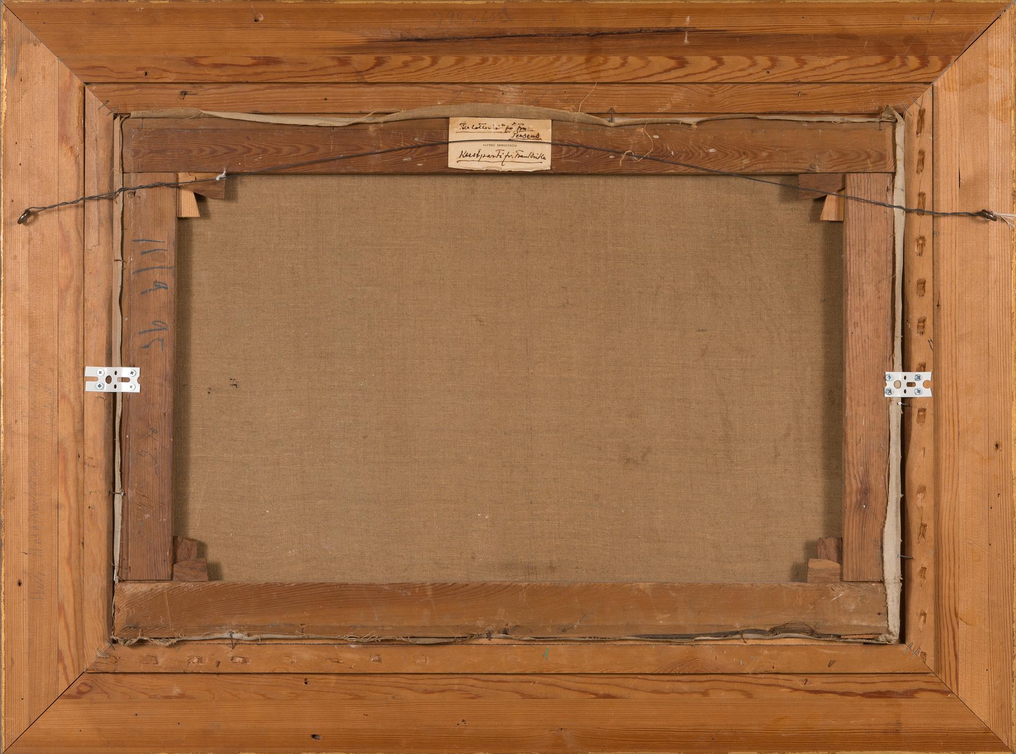 Alfred Bergström, öljy kankaalle, signeerattu.