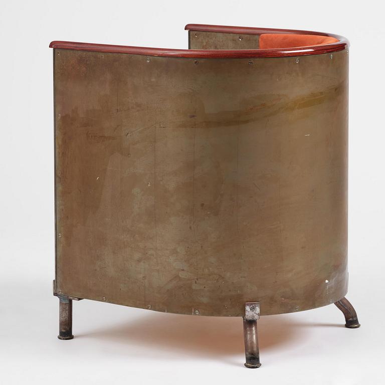 Mats Theselius, a "Järn/Moccafåtöljen" armchair, ed. 157/360, Källemo, Värnamo, post 1994.