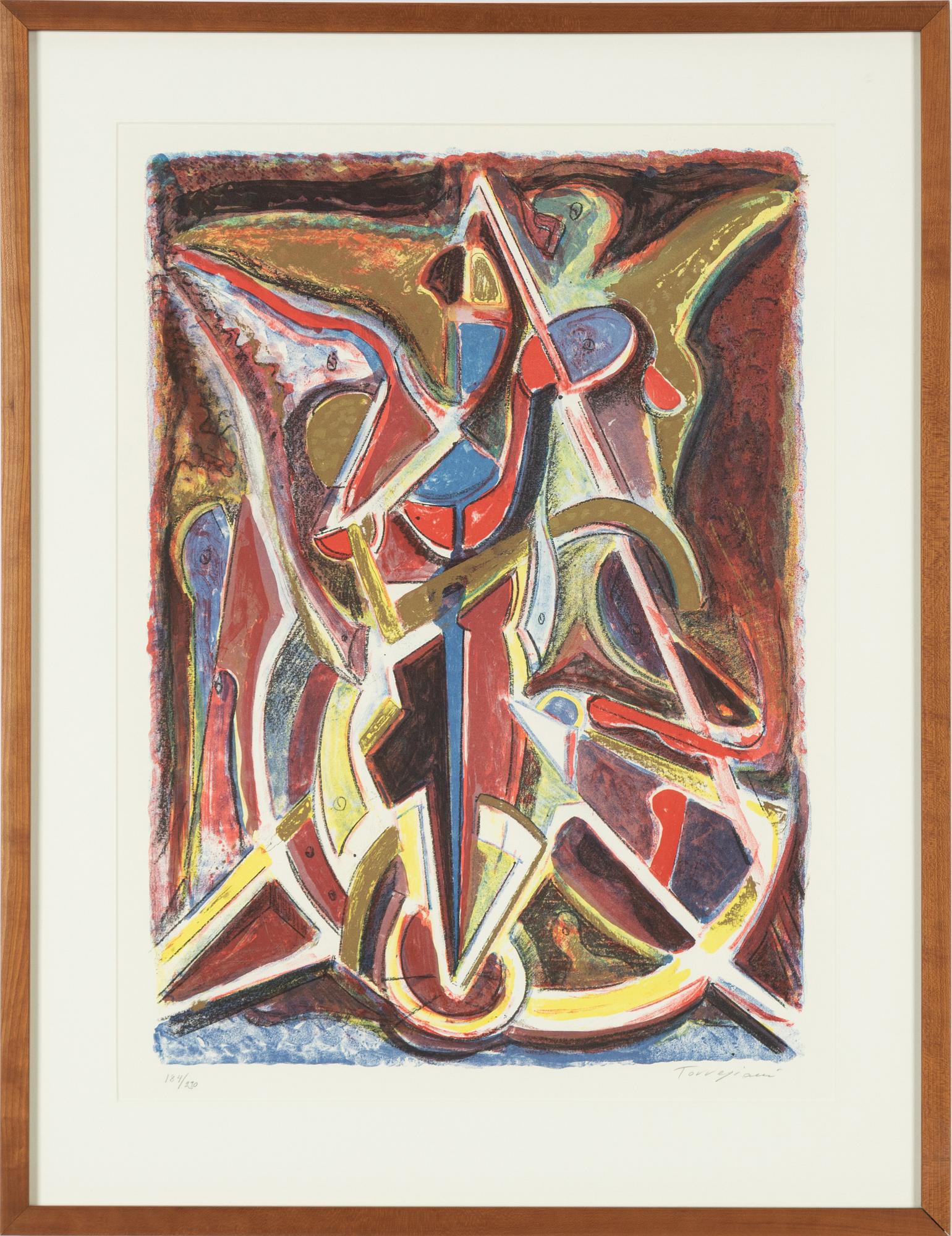 Roberto Torregiani, lithograph in colours, signed 184/290.