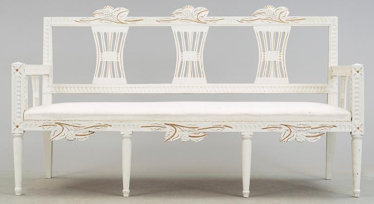 SOFFA, gustaviansk stil, Lindome-typ. 1900-tal.