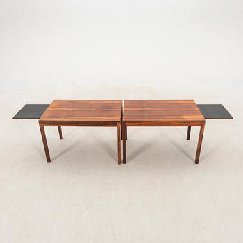 Coffee table and side table, a pair from the 1960s.