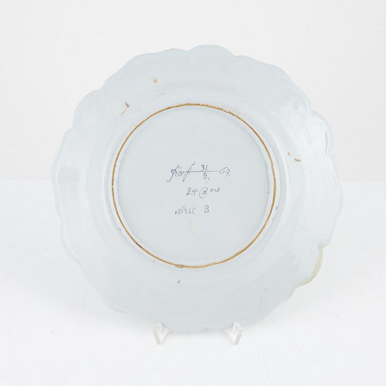 A Rörstrand faience plate, 1769.