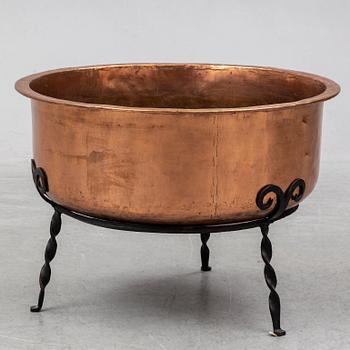 KOPPARKITTEL, 1800-tal, med senare järnställ.