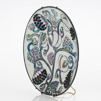 Birger Kaipiainen, a decorative stoneware dish, marked  Kaipiainen, Arabia.