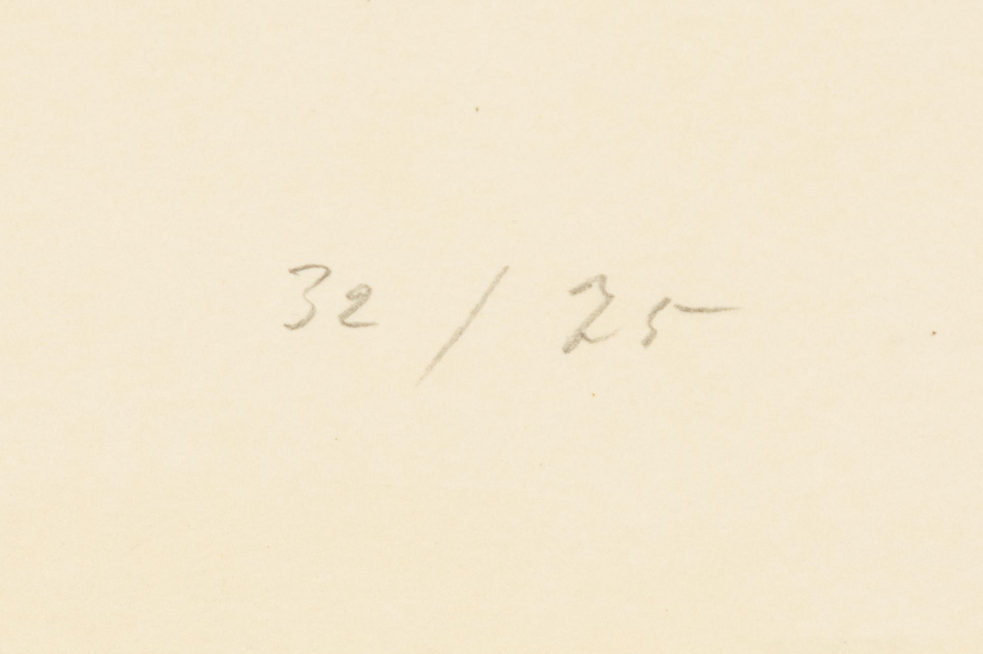 Hans Hartung, litografi, signerad Hans Hartung.