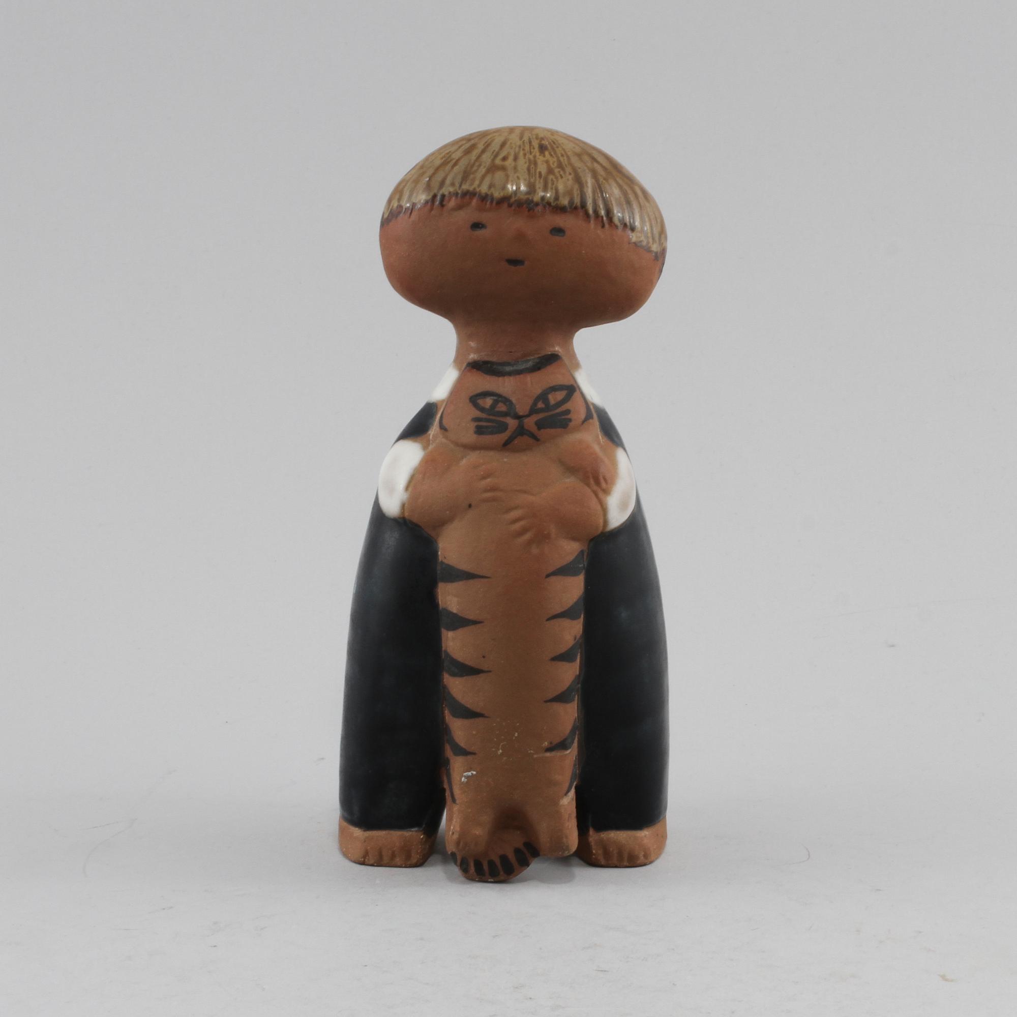 FIGURIN, stengods, Lisa Larsson, Gustavsberg, 1900-talets andra hälft.
