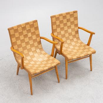 A pair of Swedish Modern armchairs, 1930's/40's.