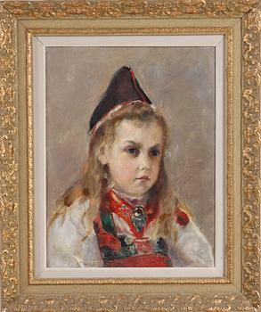 KRONBLAD MARIANNE, tillskriven, olja på duk.