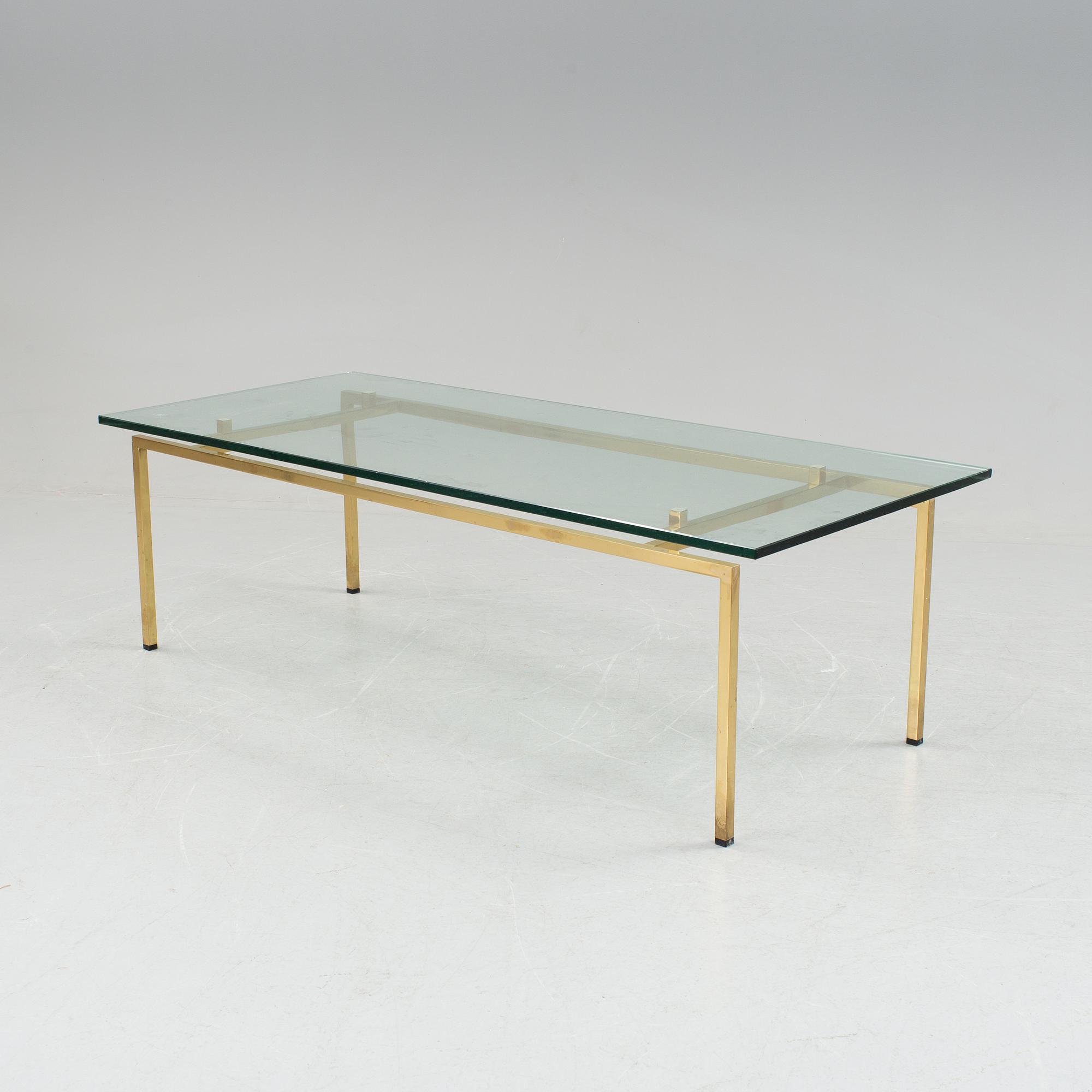 A glass table bought at Svenskt Tenn, 1970's/80's.