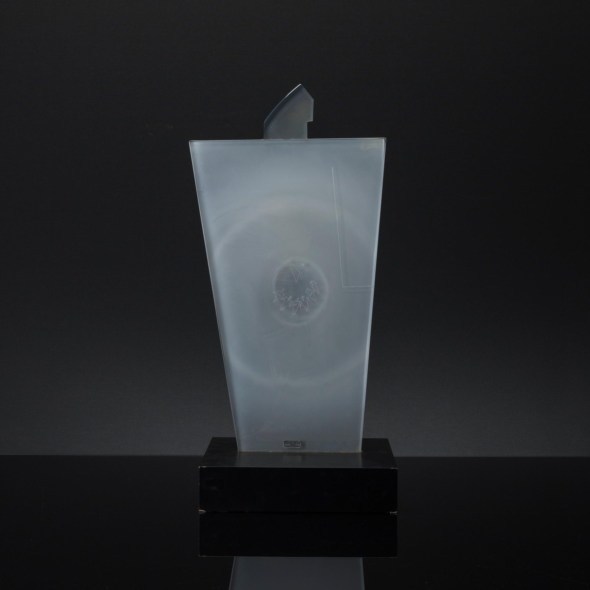 GUN LINDBLAD, skulptur, glas.