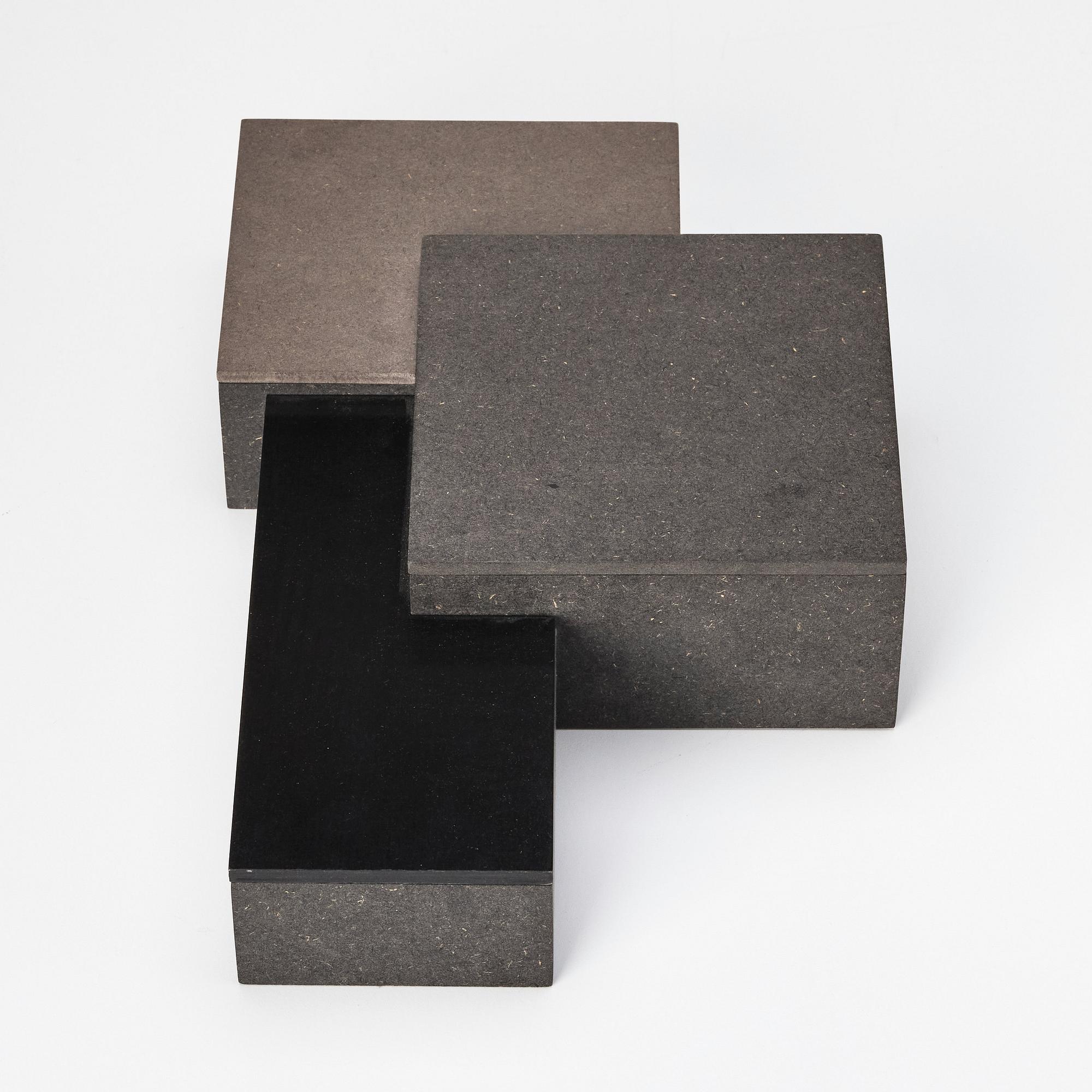 Karl-Gustav Jönsson, ask i tre sektioner, egen studio, 2015.