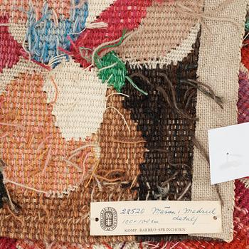 Barbro Sprinchorn, A TAPESTRY, "Mässa i Madrid" (a detail), a tapestry variant, ca 97,5 x 99 cm, signed AB MMF BS.