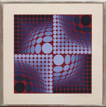 Victor Vasarely,  färgserigrafi signerad och numrerad 17/250.