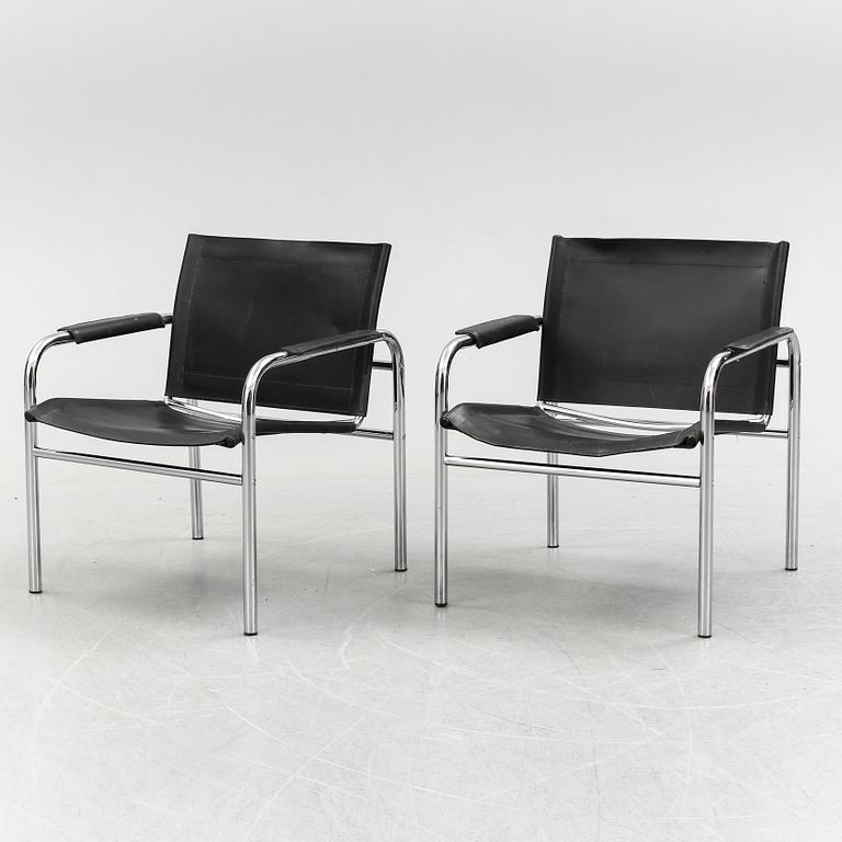 A pair of 'Klinte' armchairs by Tord Björklund, IKEA, late 20th century.