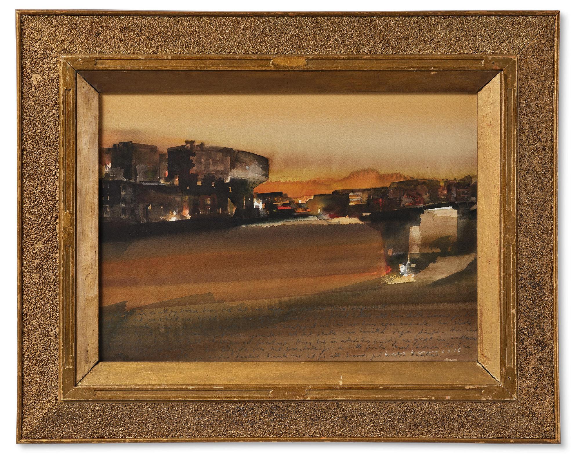 Lars Lerin, "Agadir, kväll".