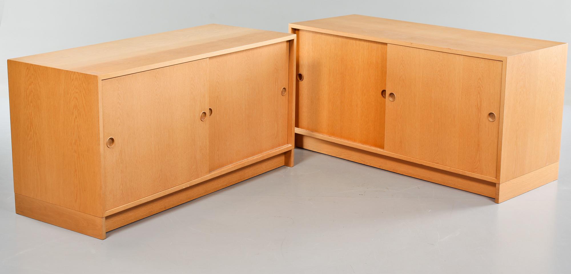 SIDEBOARD, ett par, "Öresund", Börge Mogensen, Karl Andersson & Söner, 1900-talets andra hälft.