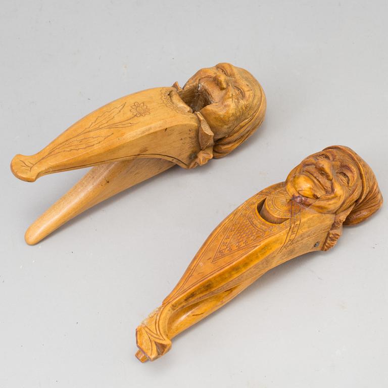 a pair of nutcrackers from the 20th century.