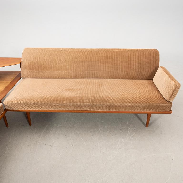 Peter Hvidt & Orla Mølgaard Nielsen, sofa group, 3 pcs "Minerva" for France & Son, Denmark, 1960s.